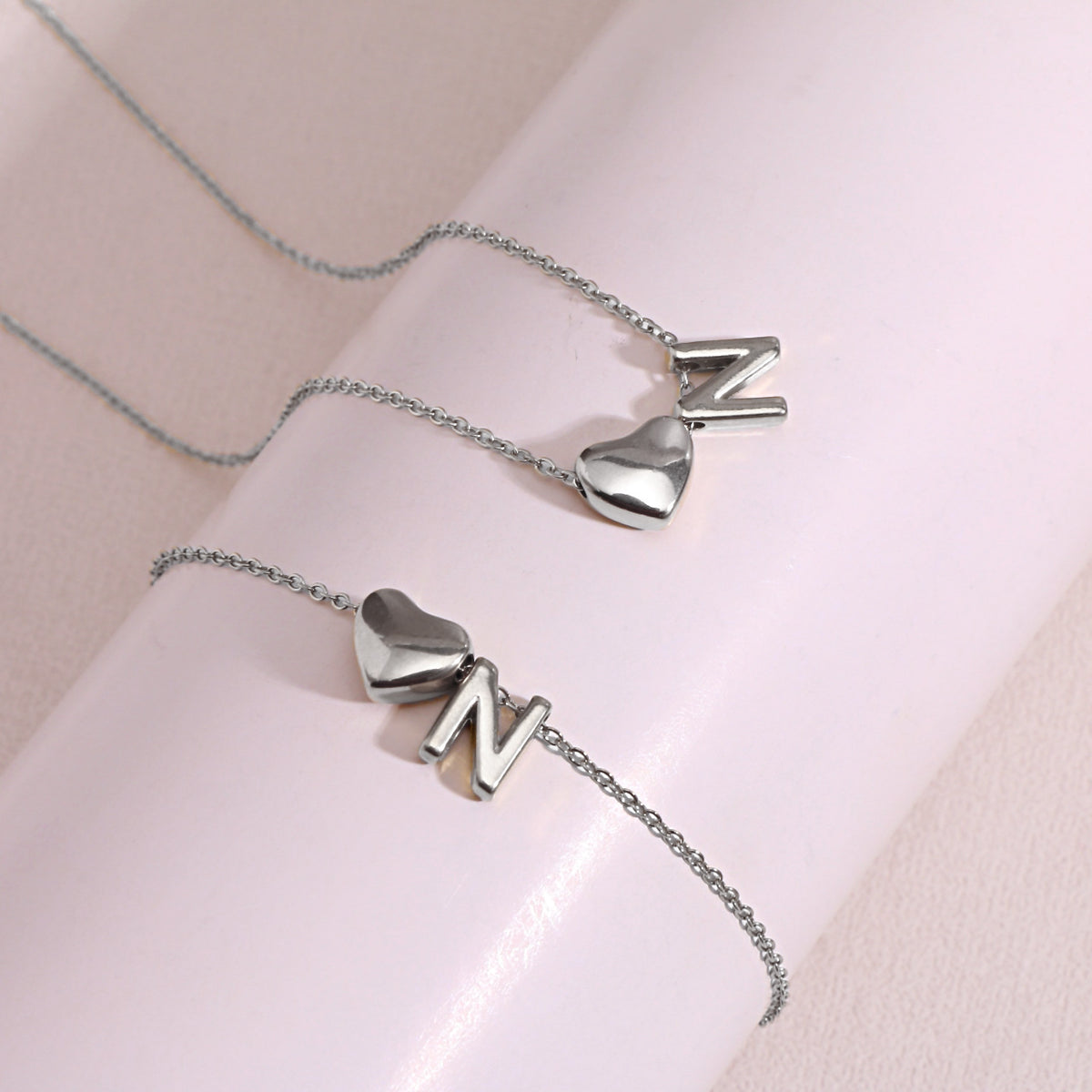 Heart Pendant Titanium Steel Necklace