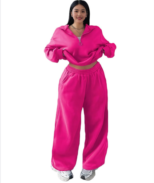 T-shirt and high-waisted pants set