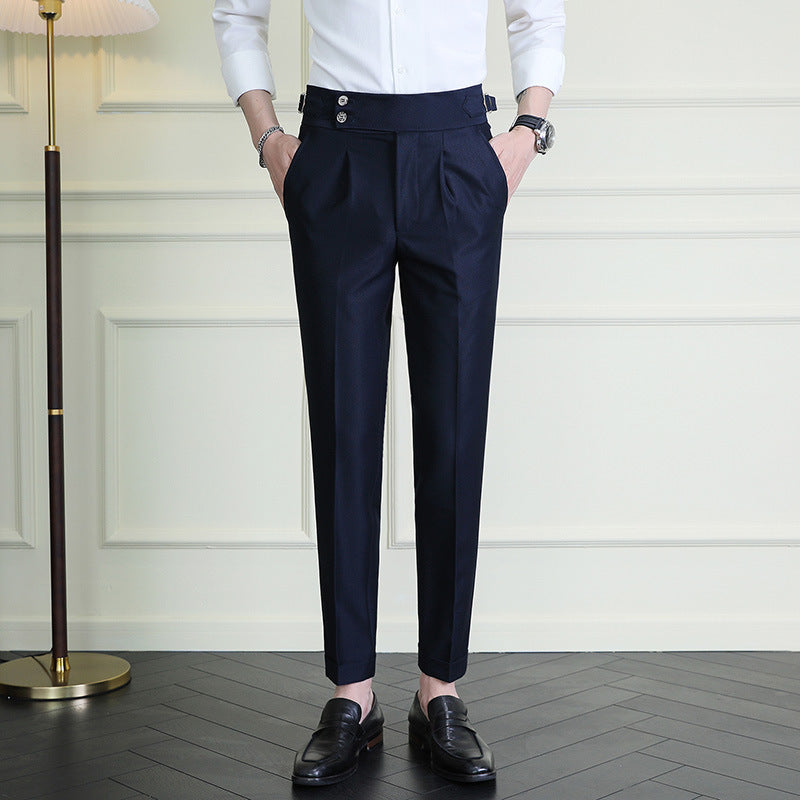 Men's all-season straight-leg stretch casual pants