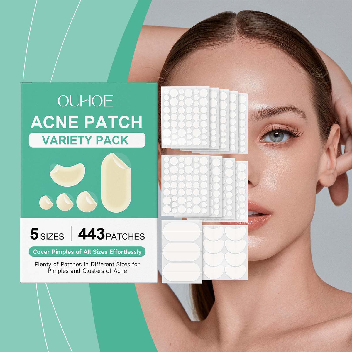 Acne-concealing patches