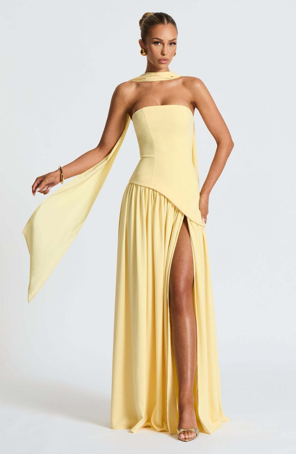 Women's High-Slit Bodycon Long Dress