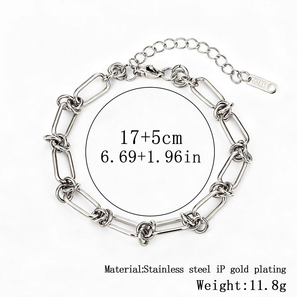 316L Titanium Steel Bracelet Waterproof Hypoallergenic Gold Plated Chain Jewelry for Men Women Unisex Fashion Accessories