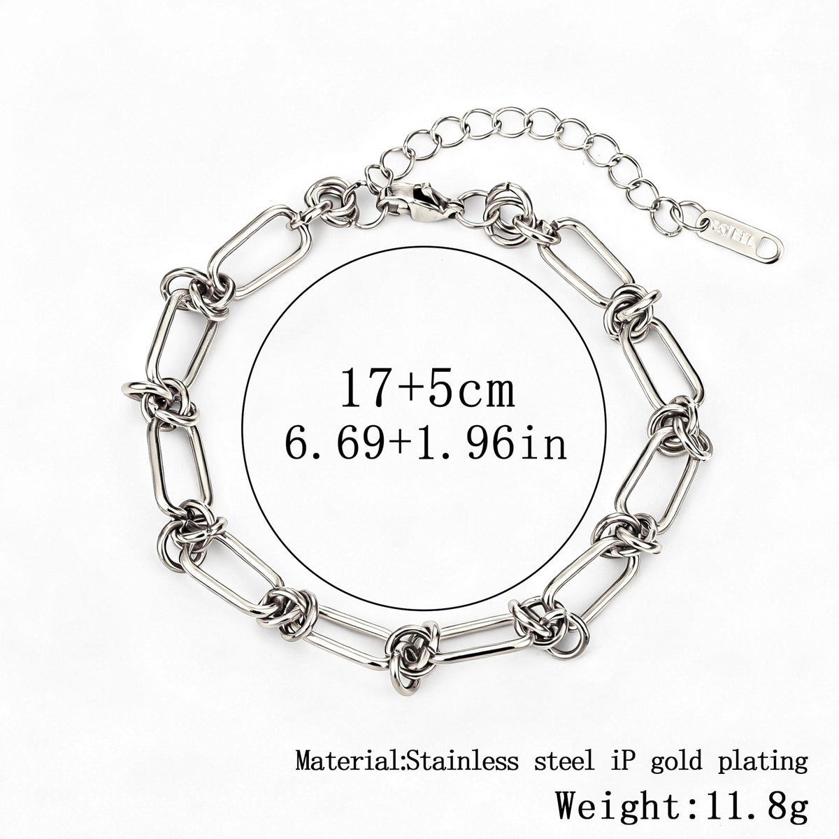 316L Titanium Steel Bracelet Waterproof Hypoallergenic Gold Plated Chain Jewelry for Men Women Unisex Fashion Accessories