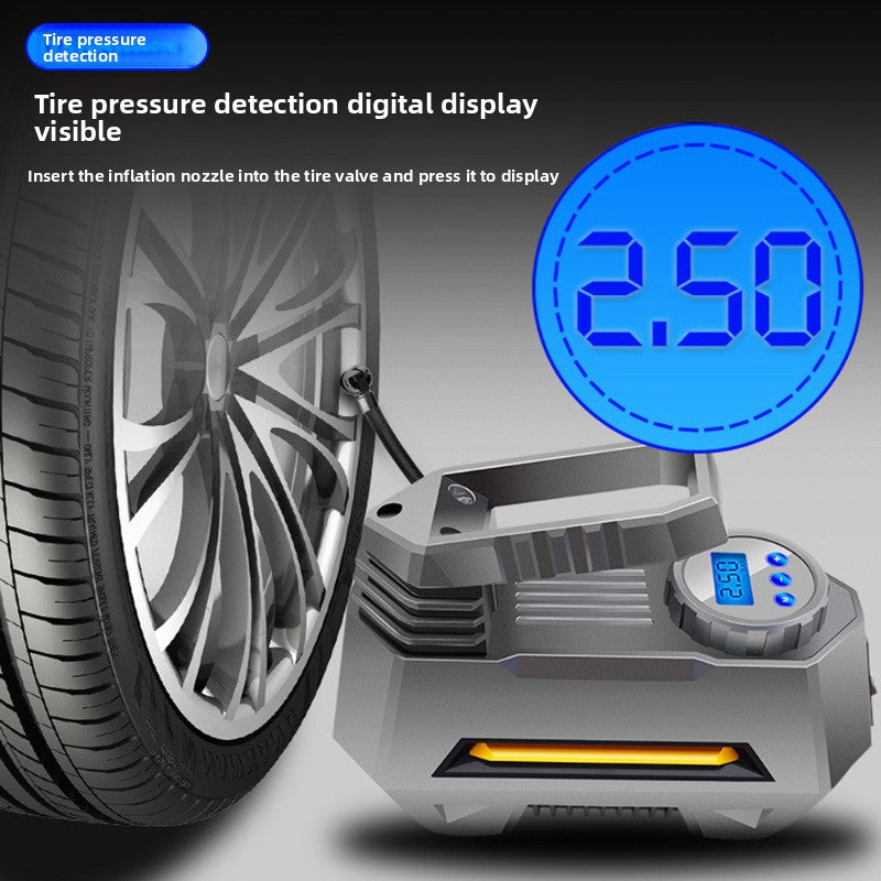 Portable Car Tire Inflator Pump with Digital Display