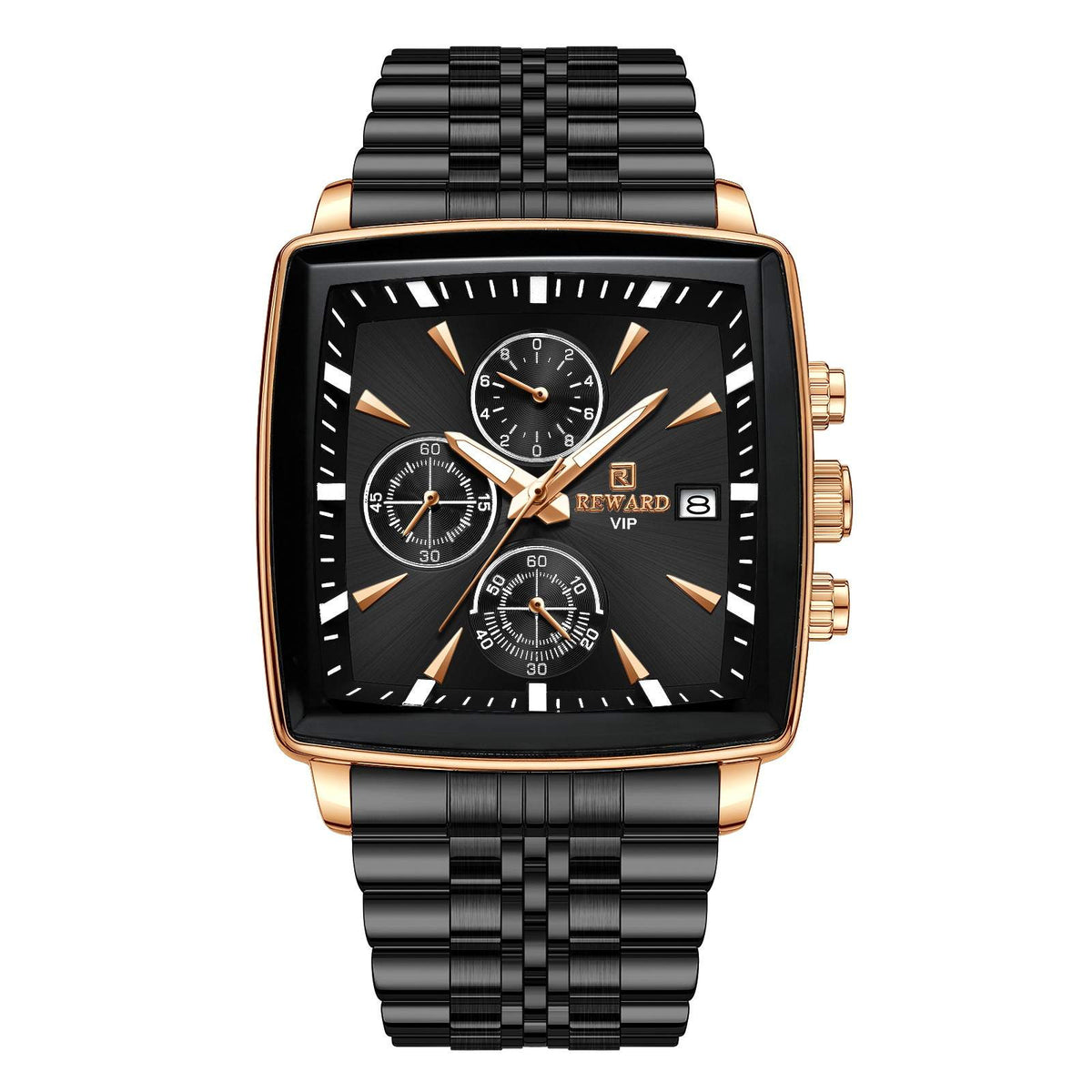Men's watch with multi-function chronograph