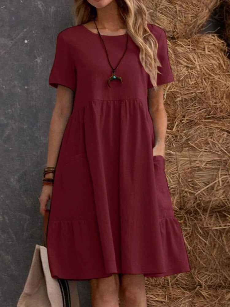 Round-neck dress