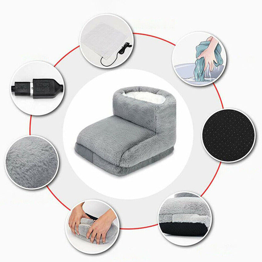 Adjustable USB Heated Home Slippers