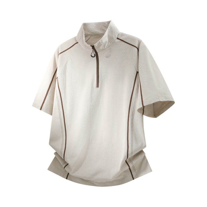 Mens Athletic Half Zip Sportswear Set