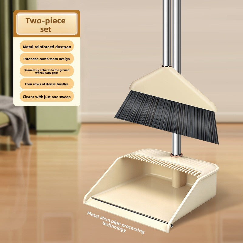 Household Broom and Dustpan Set