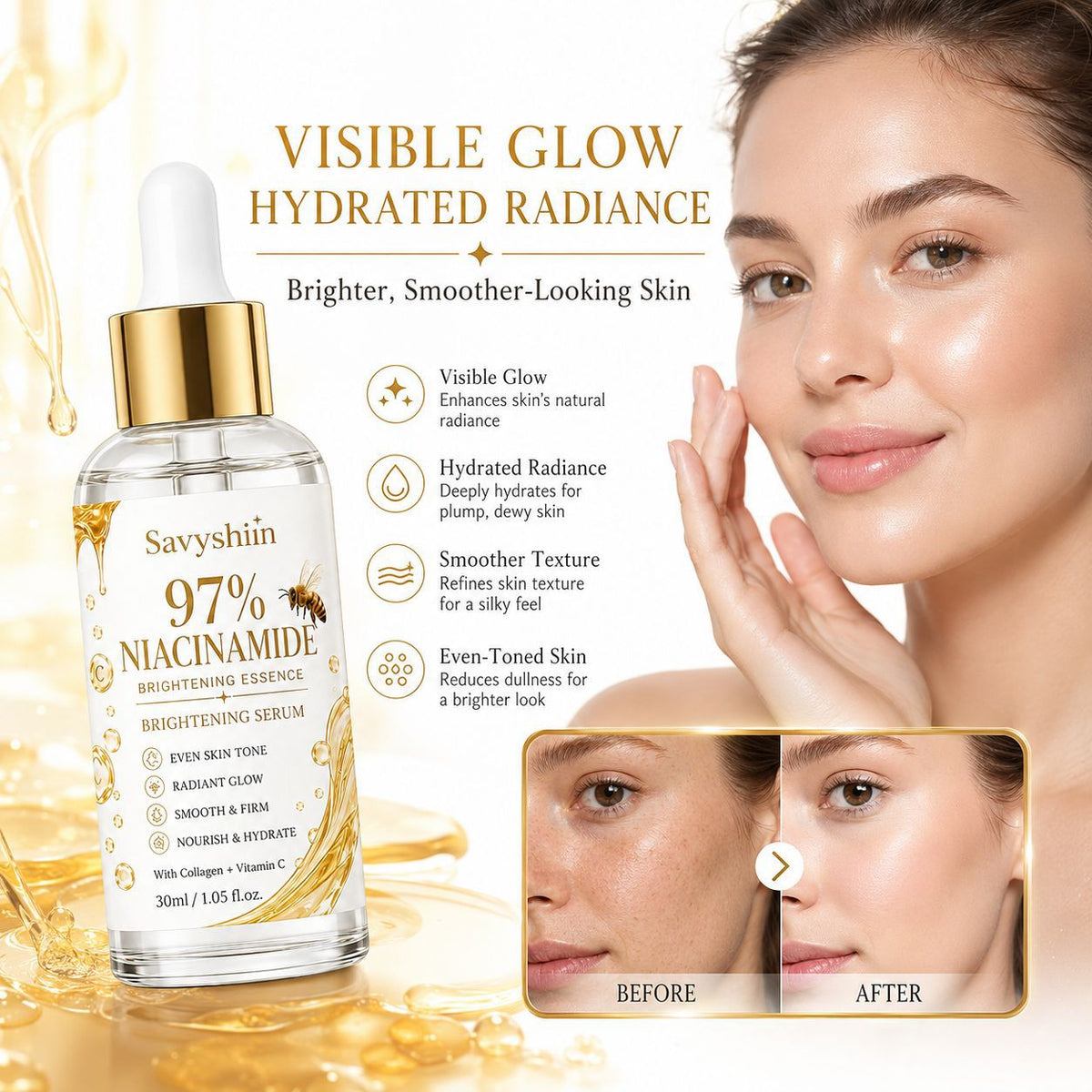Brightening Essence with Niacinamide and Hyaluronic Acid