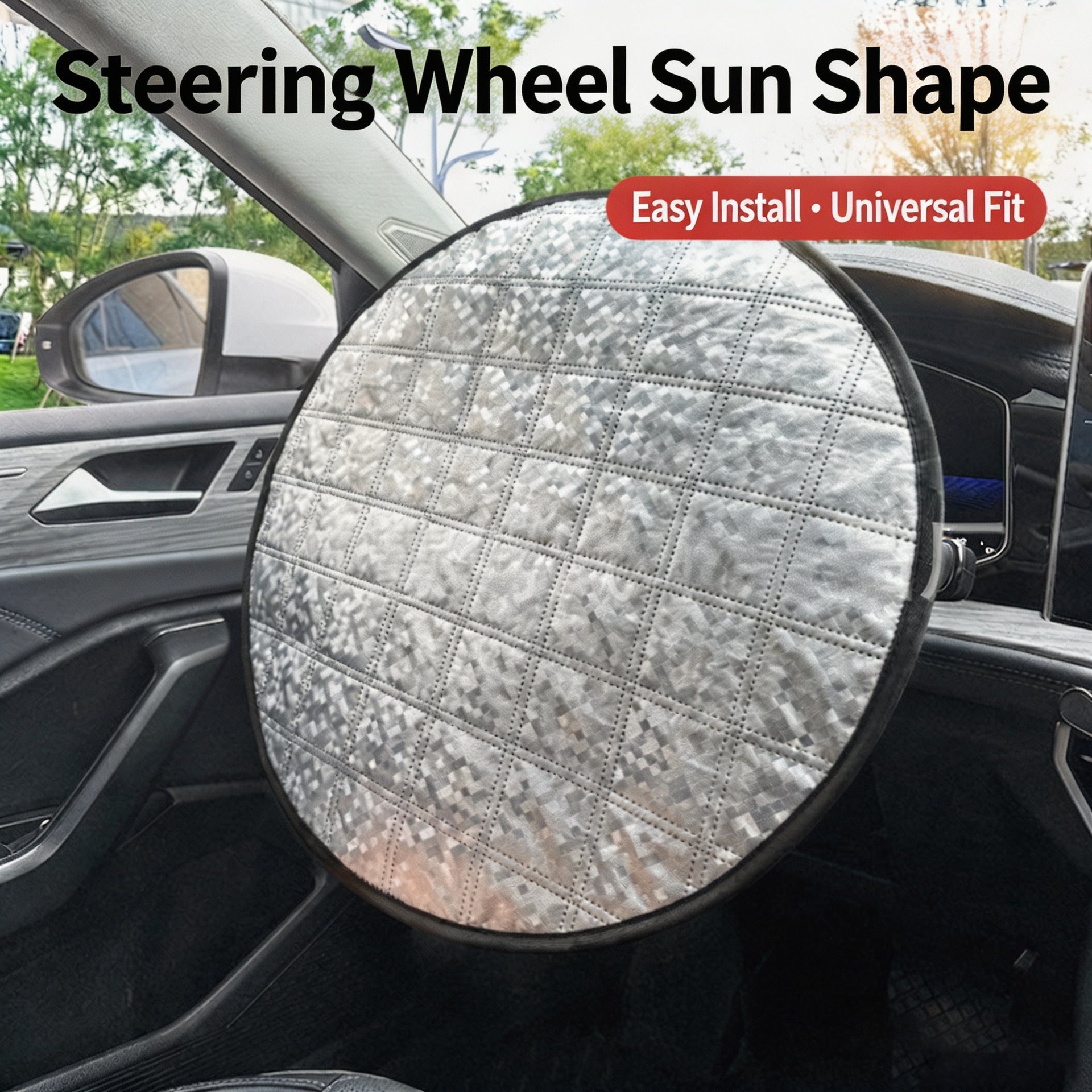 Car Steering Wheel Cover Sun Shade Heat Insulation Protector