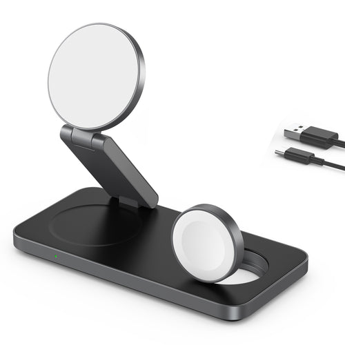 3-in-1 Magnetic Wireless Charger for iPhone Apple Watch AirPods