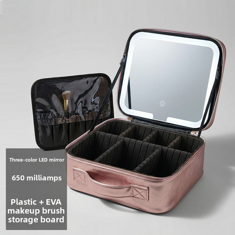LED Lighted Makeup Bag with Mirror