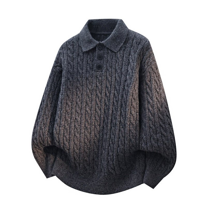 Twisted collar sweater