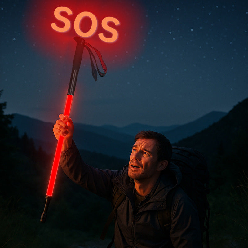 Luminous Trekking Poles with LED Light