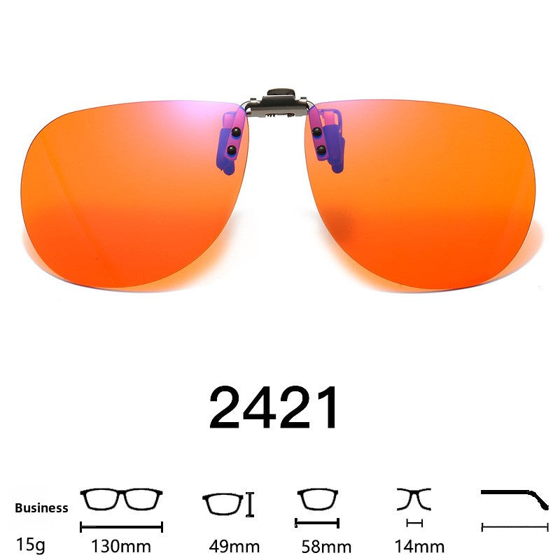 Anti Blue Light Clip On Lenses Flip Up Glasses