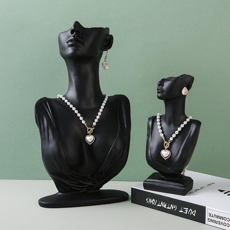 Resin Half-Body Mannequin Jewelry Display Stand