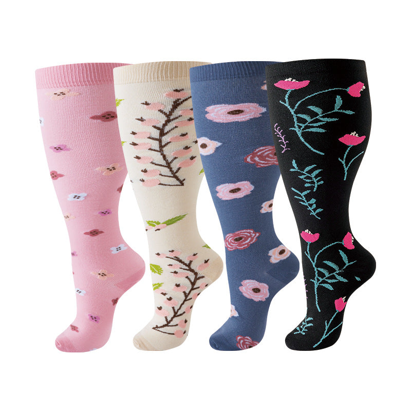 Thickened and oversized compression stockings