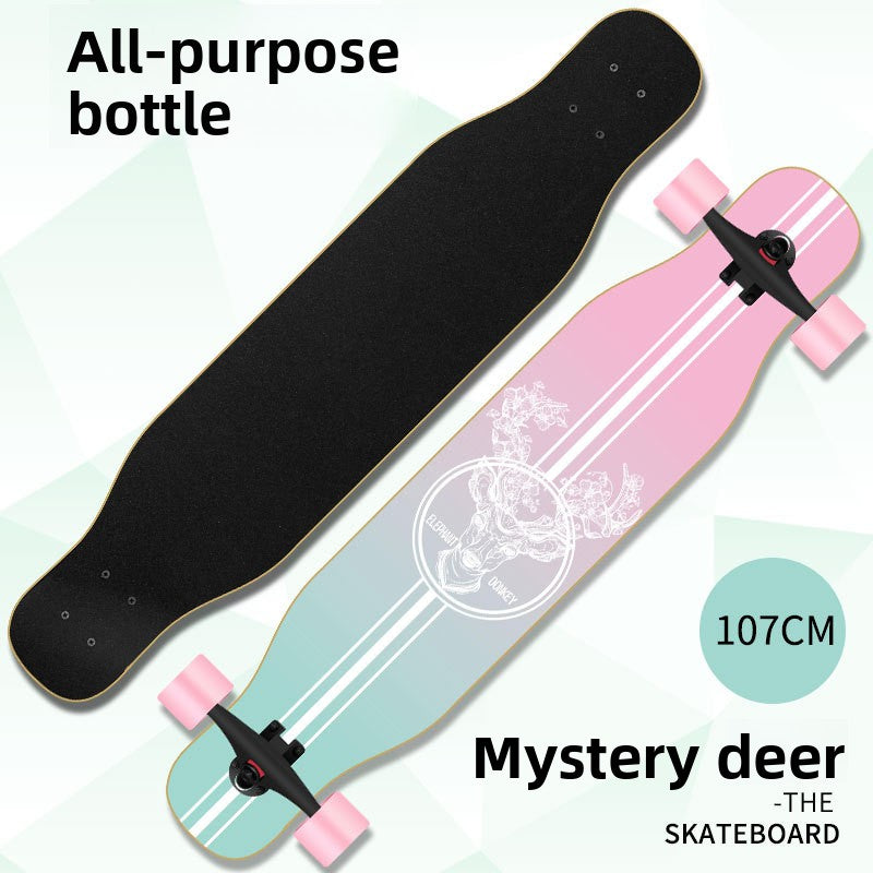 Four Wheel Double Warped Longboard Skateboard