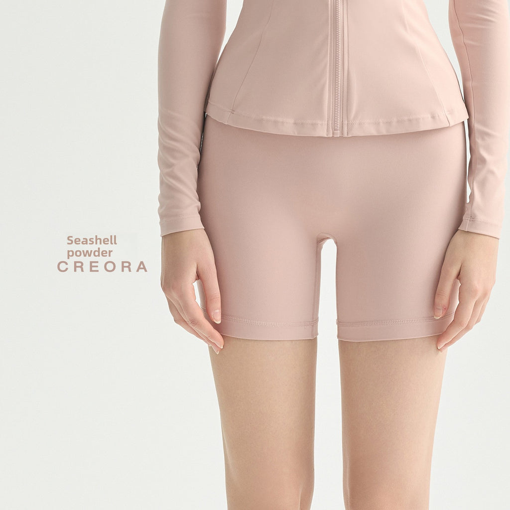 High-Waisted Seamless Yoga Shorts