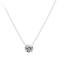 18K Gold Plated Simulated Diamond Pendant Necklace