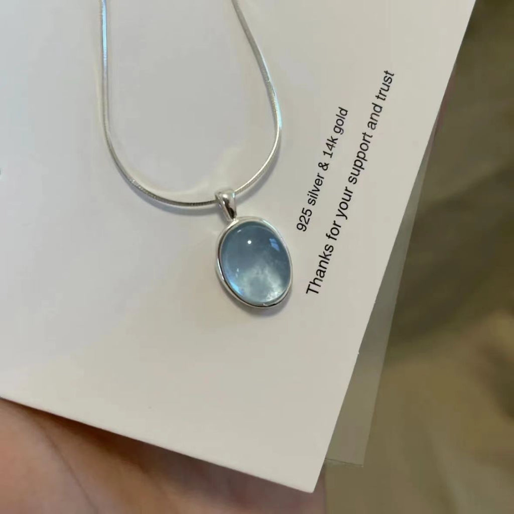 Moonstone Aquamarine Necklace