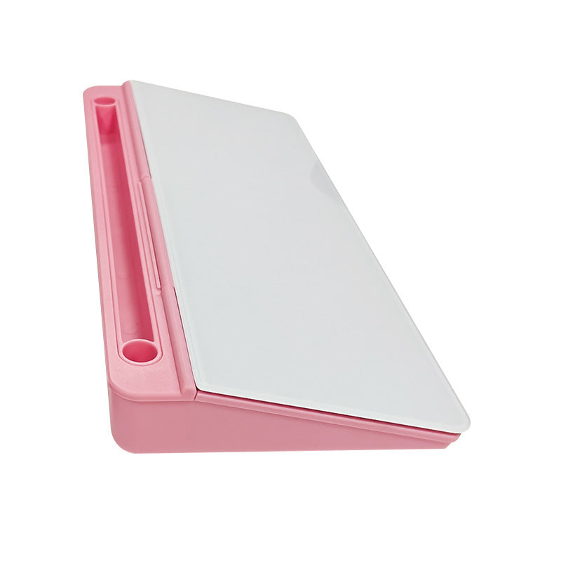 Desktop Glass Whiteboard with Storage