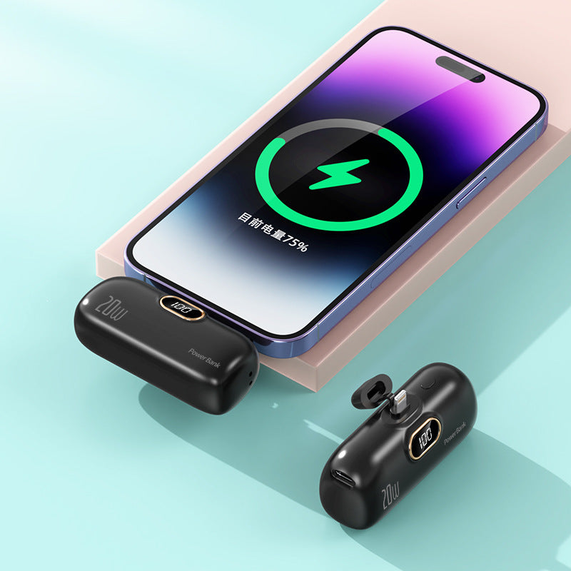 Mini portable compact capsule power bank