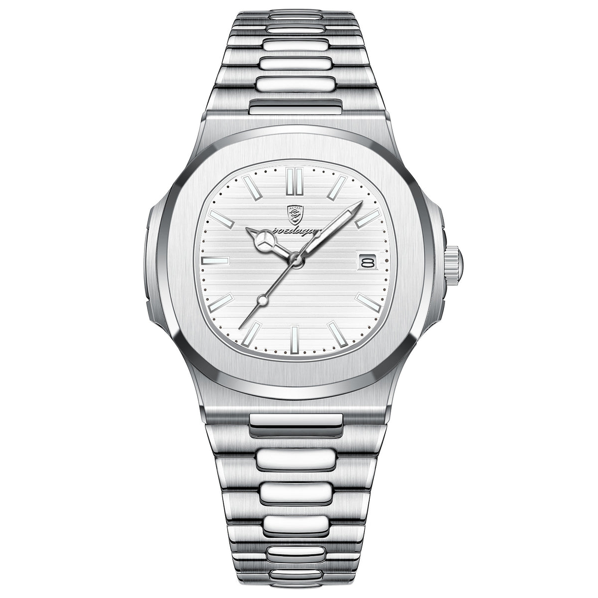 Ultra-Thin Waterproof Men's Quartz Watch with Stainless Steel Strap