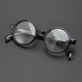 Transparent Round Resin Glasses Frame Anti Blue Light Retro Style