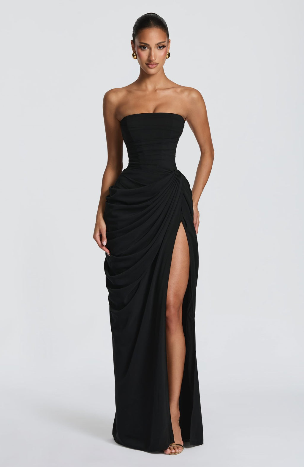 French Style Lace Trim Backless Dress