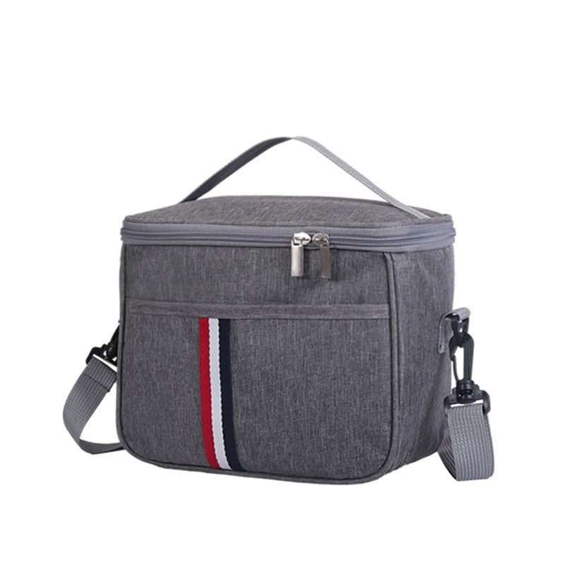 Insulated Oxford Lunch Bag with Ice Pack Compartment
