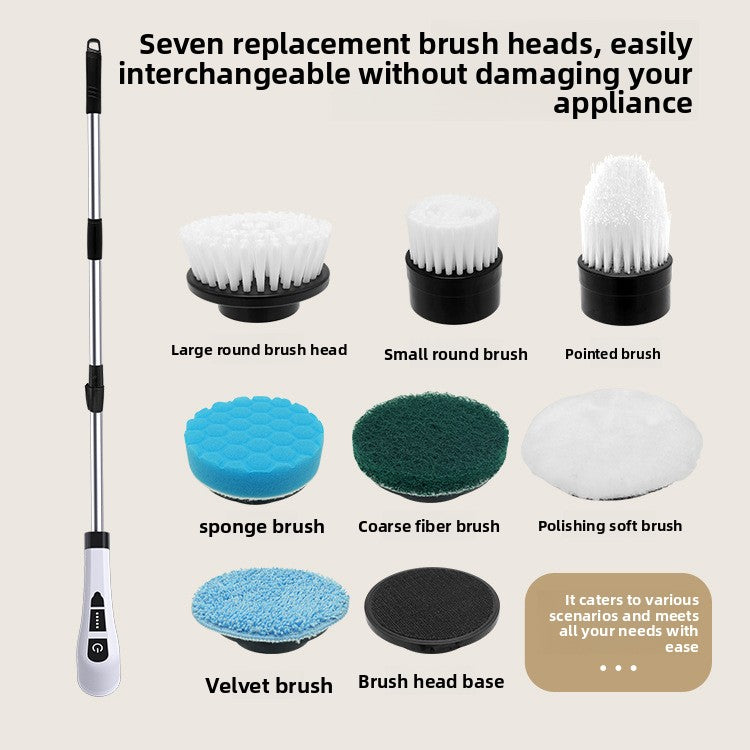 Electric Cleaning Brush with Multiple Attachments