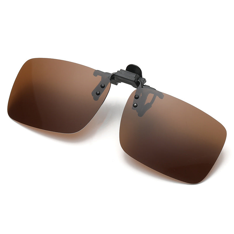 Polarized Clip-On Sunglasses Metal Frame