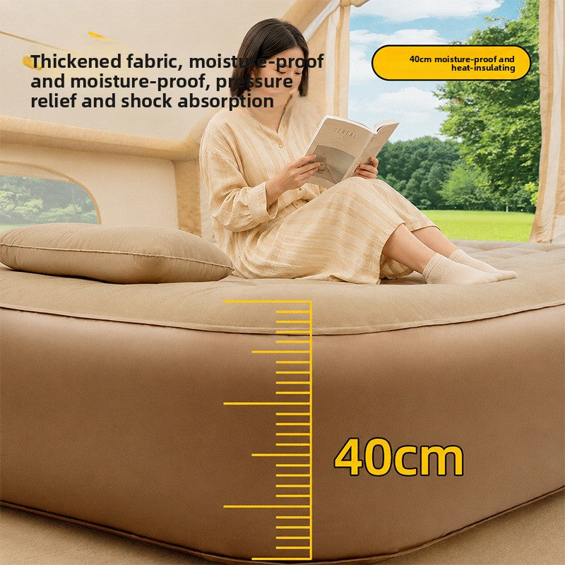 Automatic Inflatable Mattress with Built-In Air Pump