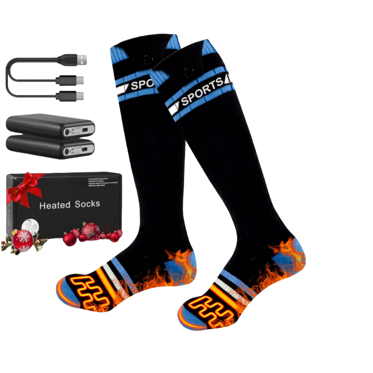 Smart App Control Electric Heated Socks