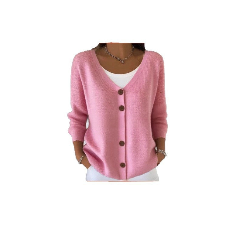 Women's 3D Floral V-Neck Knit Dress