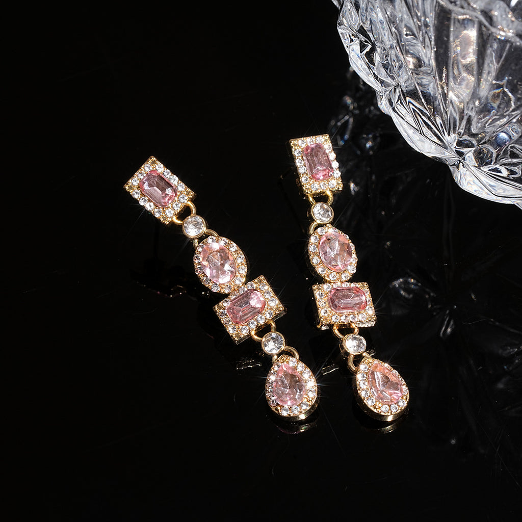 Floral Pearl Diamond Earrings