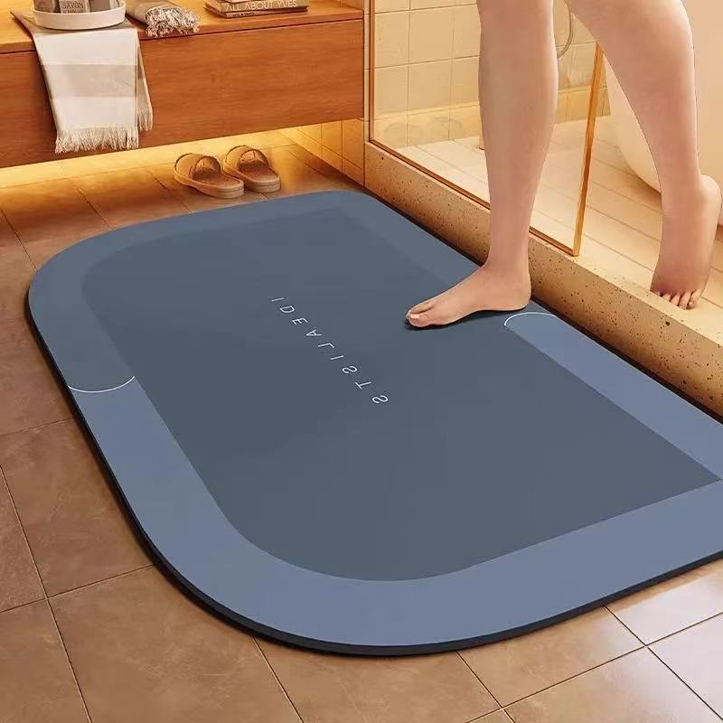 Diatomaceous earth floor mat