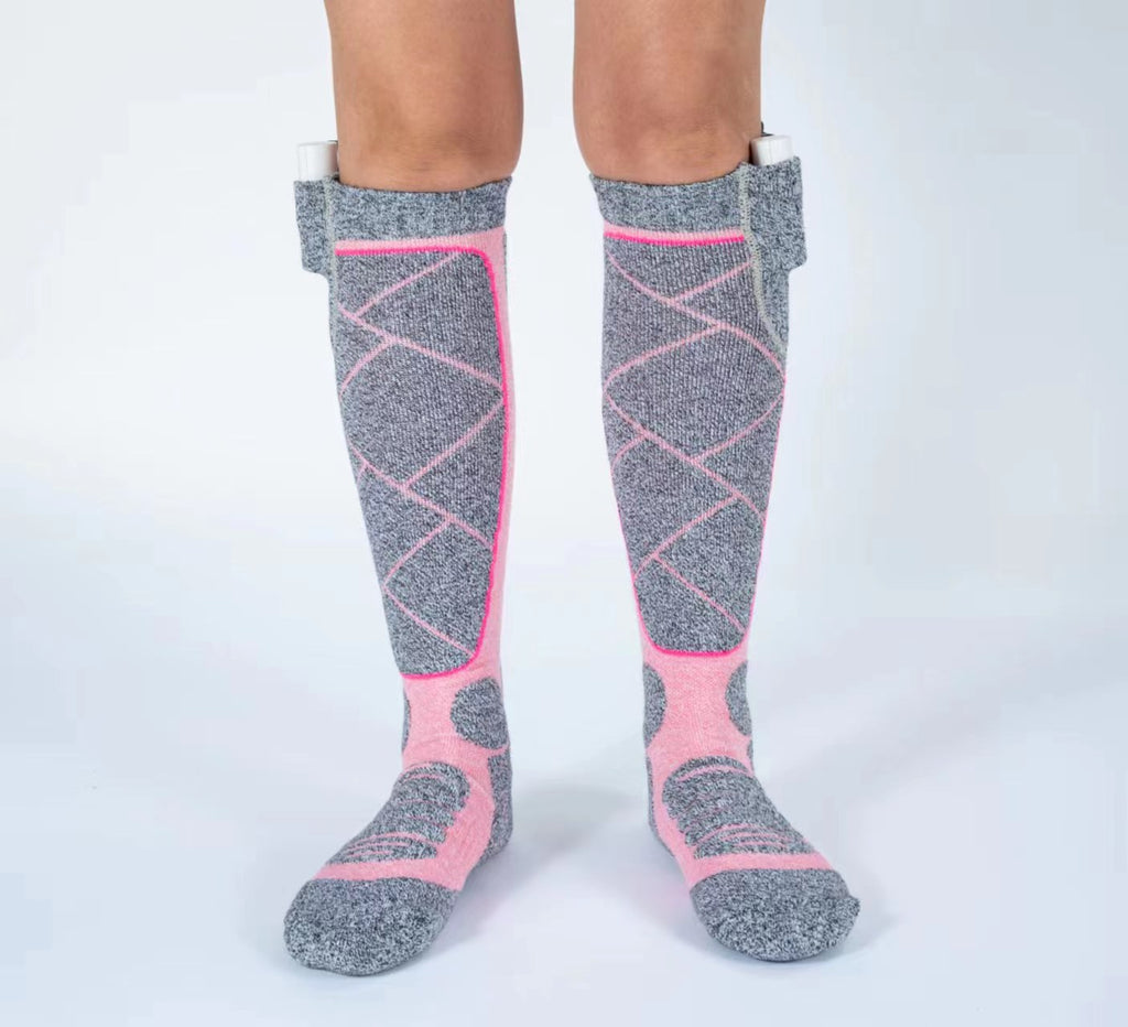 USB Charging Heating Socks Winter Thermal Electric Socks
