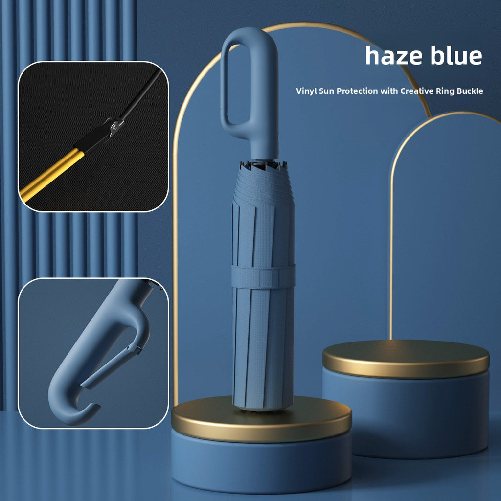 Fully Automatic Umbrella with Ring Handle
