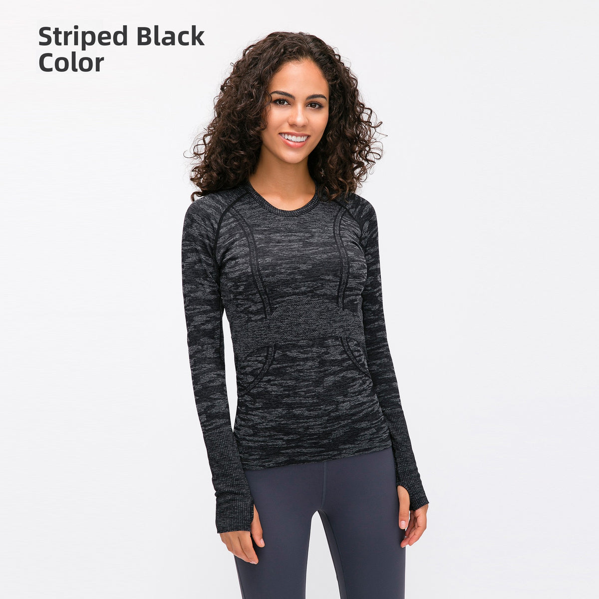 Seamless yoga top
