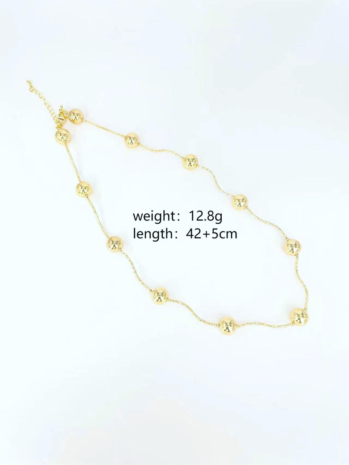 Geometric Bead Copper Plated Necklace
