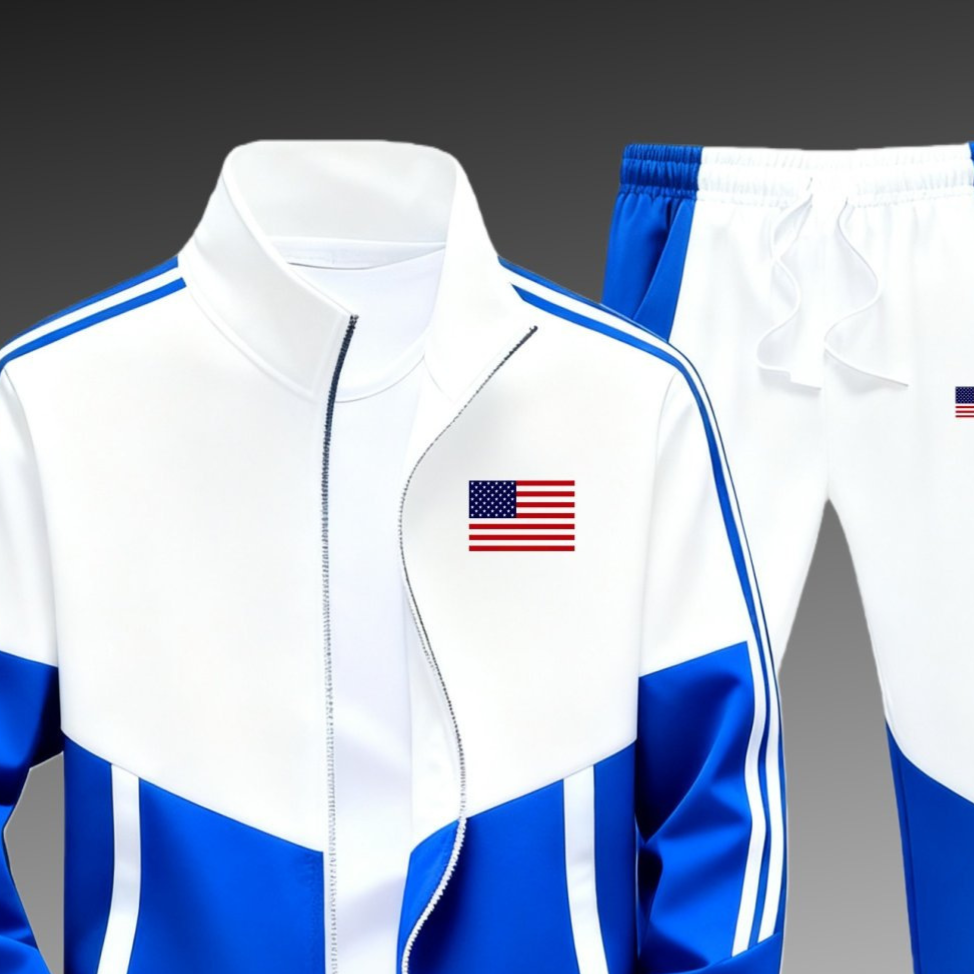 Zippered pants for casual wear, men's style