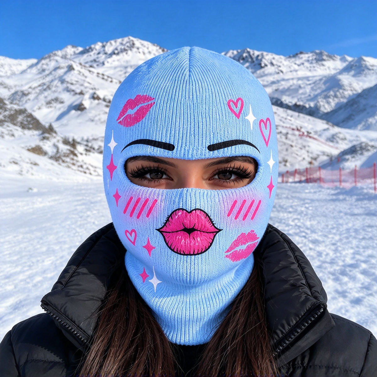 Outdoor cycling face protection and windproof headgear