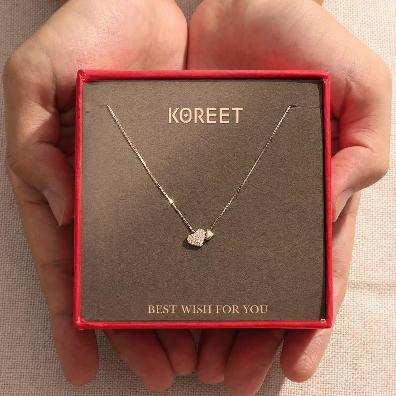 Heart Shape Lock Pendant Necklace