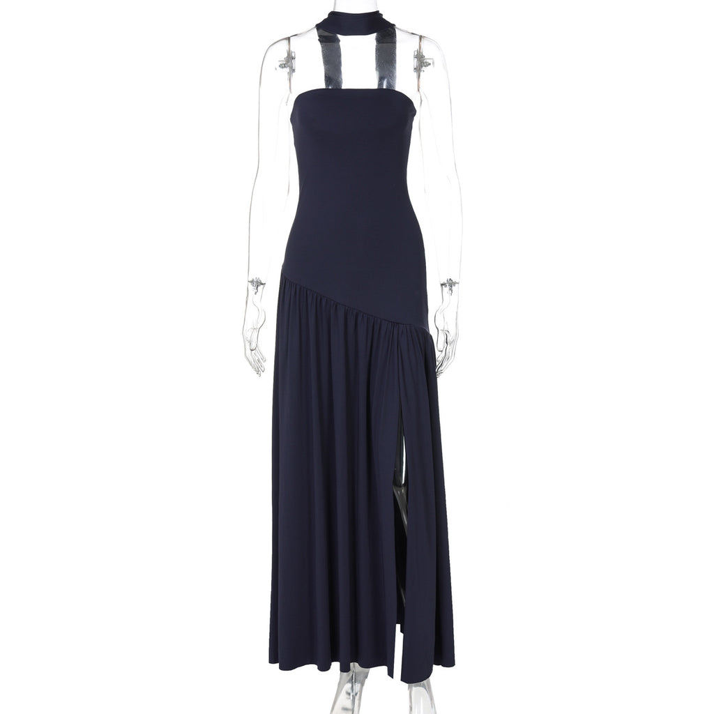 Elegant Strapless Backless Dress