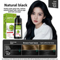 Plant-Based Black Hair Dye Cream for White Hair Coverage