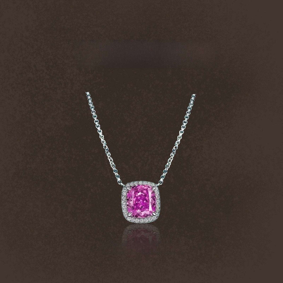 Cultivated Pink Sapphire Necklace with Gold Plating