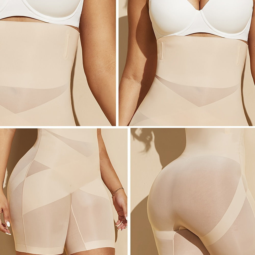 High-Waist Flat-Corner Pants